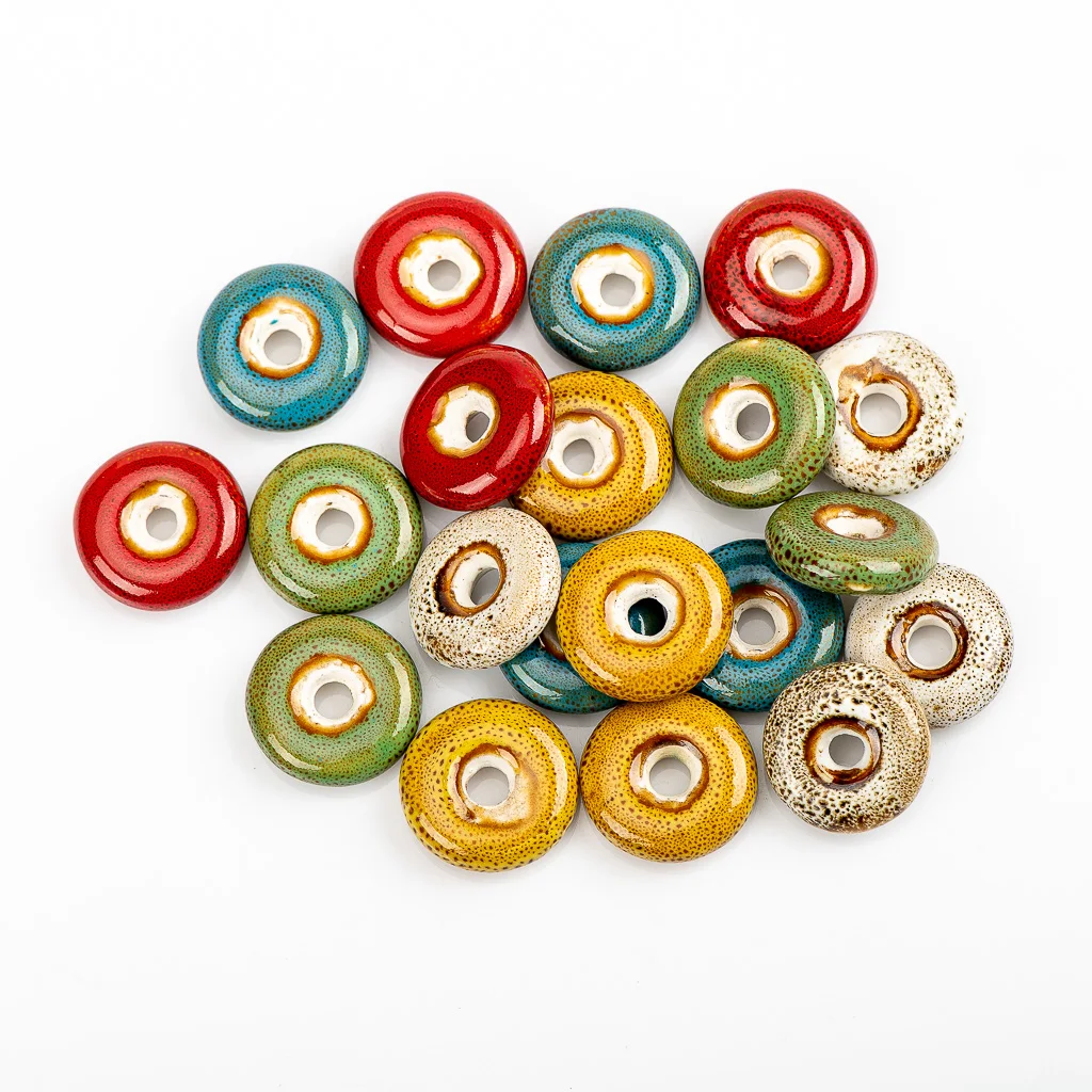 21# 20pcs Peace Buckle DIY Ceramic beads DIY  Beading Quality Ceramics beads 20pieces/lot #A122B