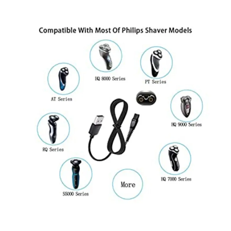 5V HQ850 Charger Adaptor USB Plug For Philips Shaver Razors S5077 S5079 S5080 S5082 S5090 S5091 HQ850 Charger Shaving