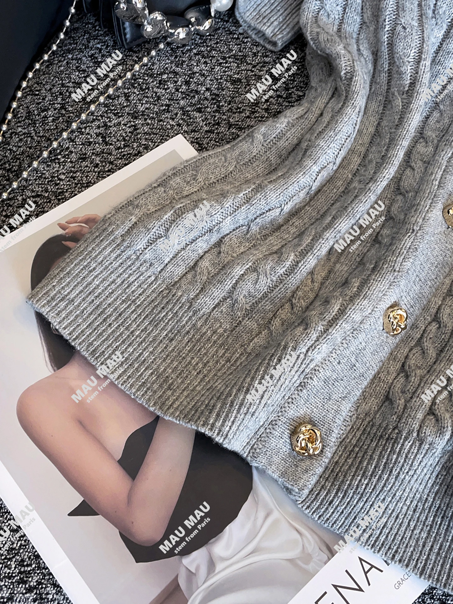 

S Home South Oil High End Women's Casual Ne Denim Knitwear T-irt Top Versatile Comfortable Breathable Regular Fit