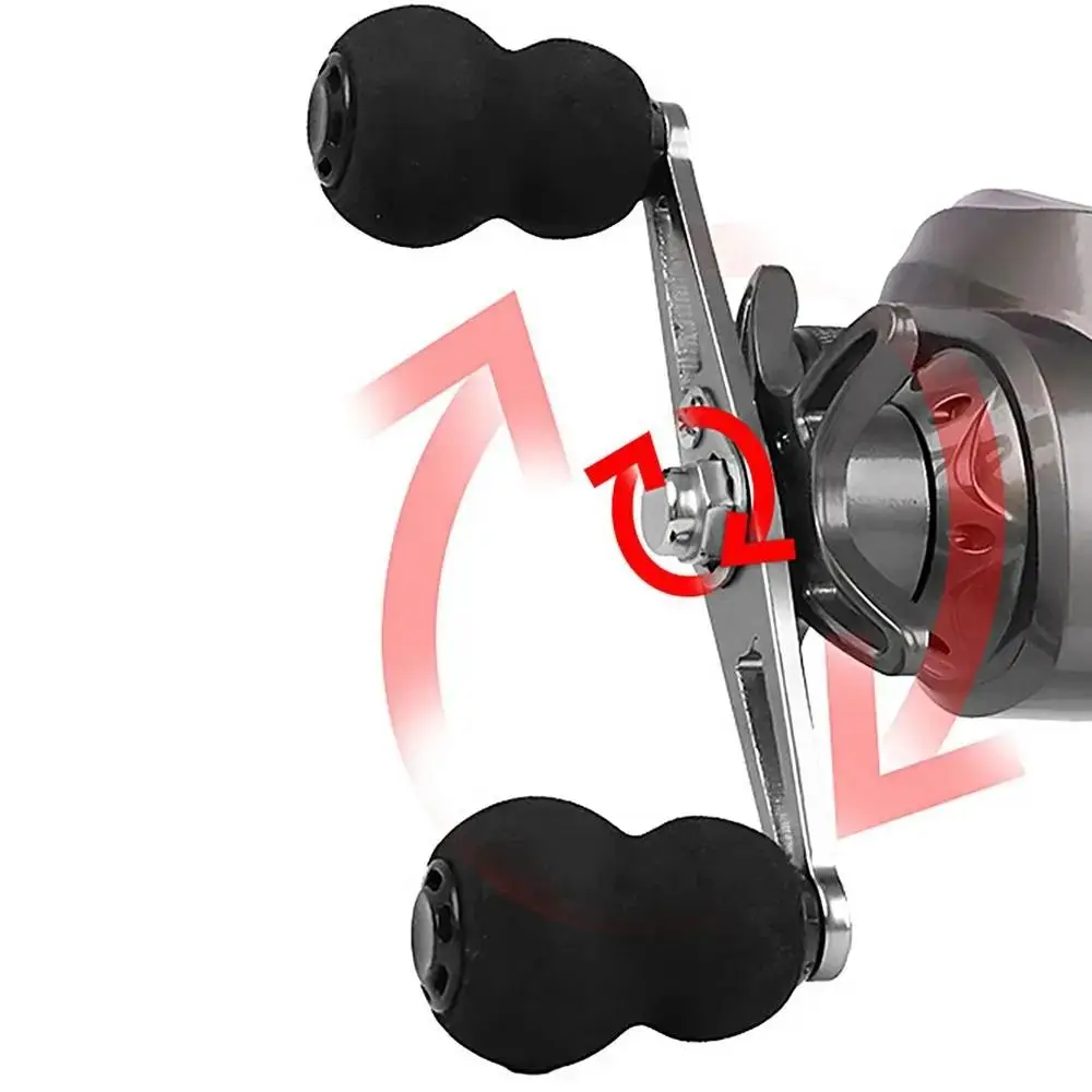 

Double Rocker Arm Fishing Metal Spool No Gap Comfortable Grip Carp Spinning Reel Unloading Knob Large Winding Capacity