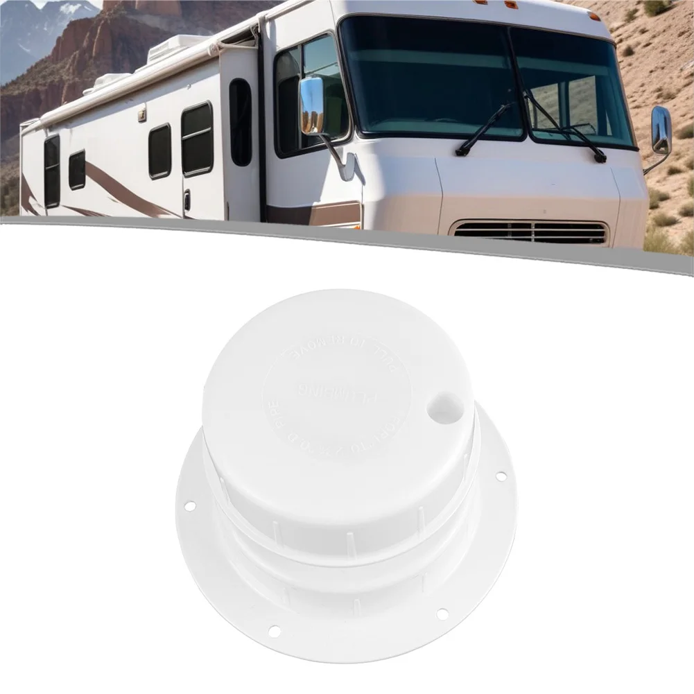Plastic RV Plumbing Vent Cap Roof Cover for 1 to 2 3/8 Inch Pipes Suitable for Camper and For Trailer with Removable Cap Design