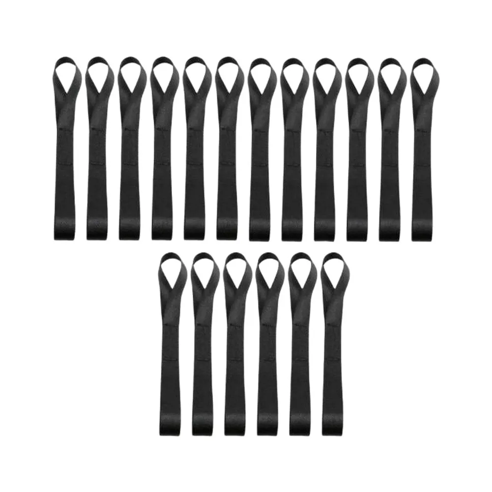 18Pcs Outdoor Cargo Securing Accessories 25mm X 20cm Loop Tie Down Straps For Secure Cargo Transport Motorcycle Truck Luggage