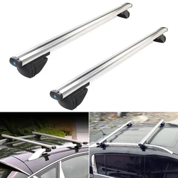 2PCS 유니버설 자동차 지붕 랙 방수 탑 가방 스토리지 수하물 지원 SUV 지붕 랙 수하물 자동 120Cm 130Cm