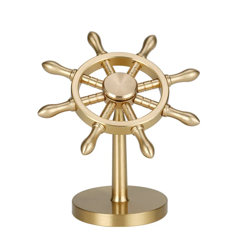 Metal Copper Fidget Spinner Roller Official Desk Gadgets EDC Relieve Stress Relief Toy Rotating Gyroscope Spinning Top Tip Lure