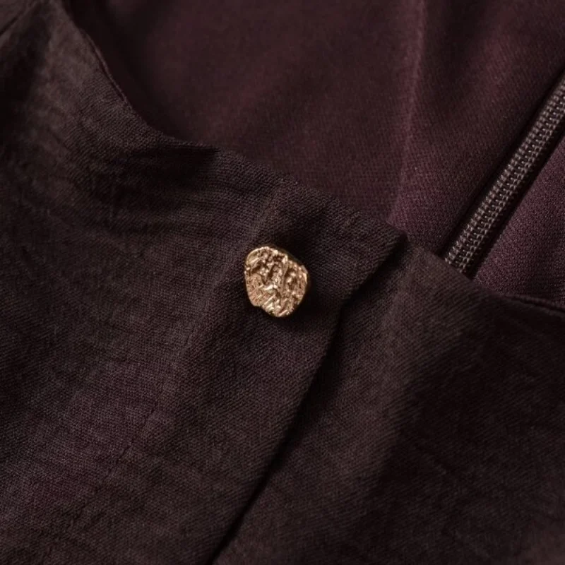 Cami-jurk met vierkante hals en riem voor dames - Zomer mouwloze A-lijn midi-jurk voor casual feest