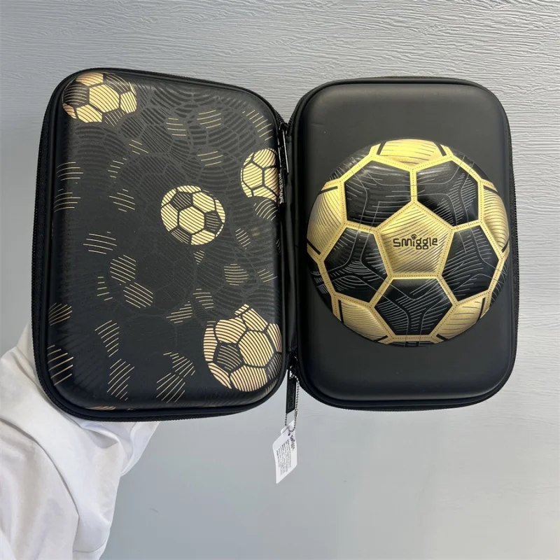 Smiggle Gold Football 18. rocznica dzieci studenci tornister torba na drugie śniadanie piórnik kubek wody Anime plecak prezent