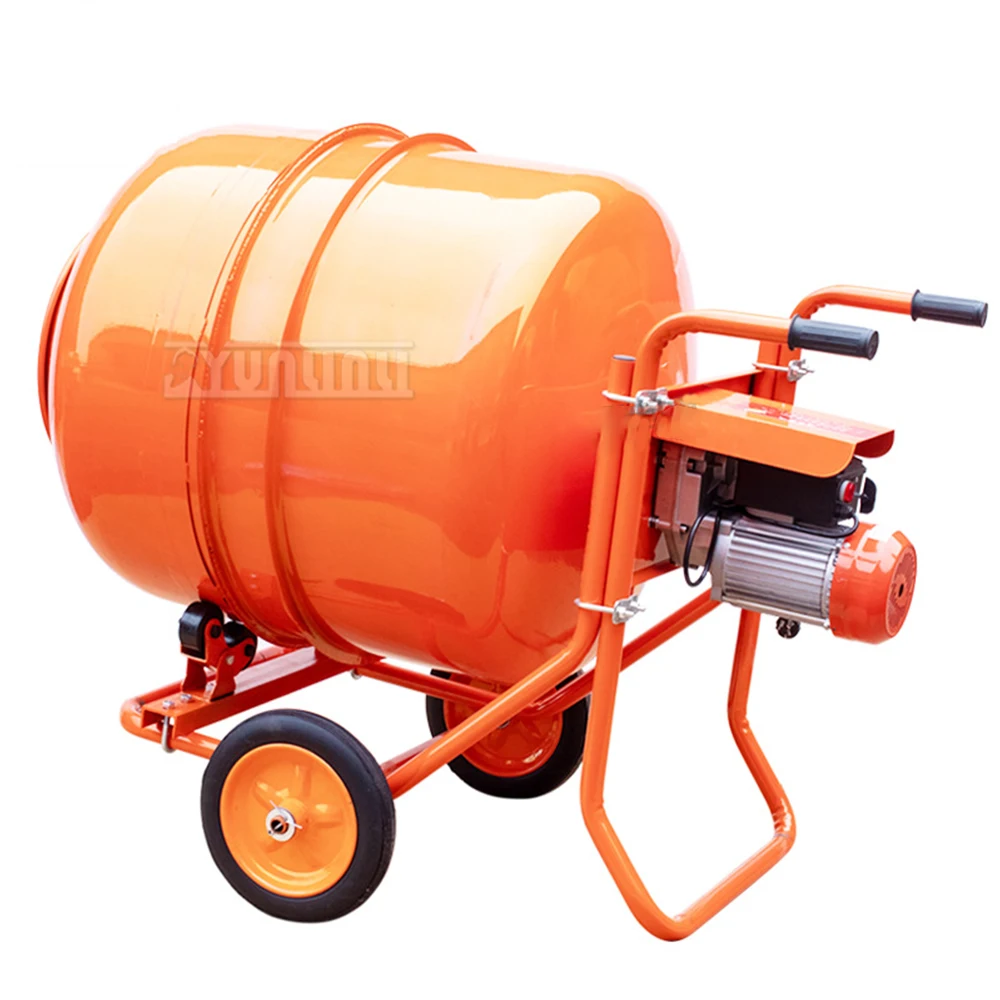 Concrete mixer construction household small site cement mortar mixer hand push roller feed mixing tank