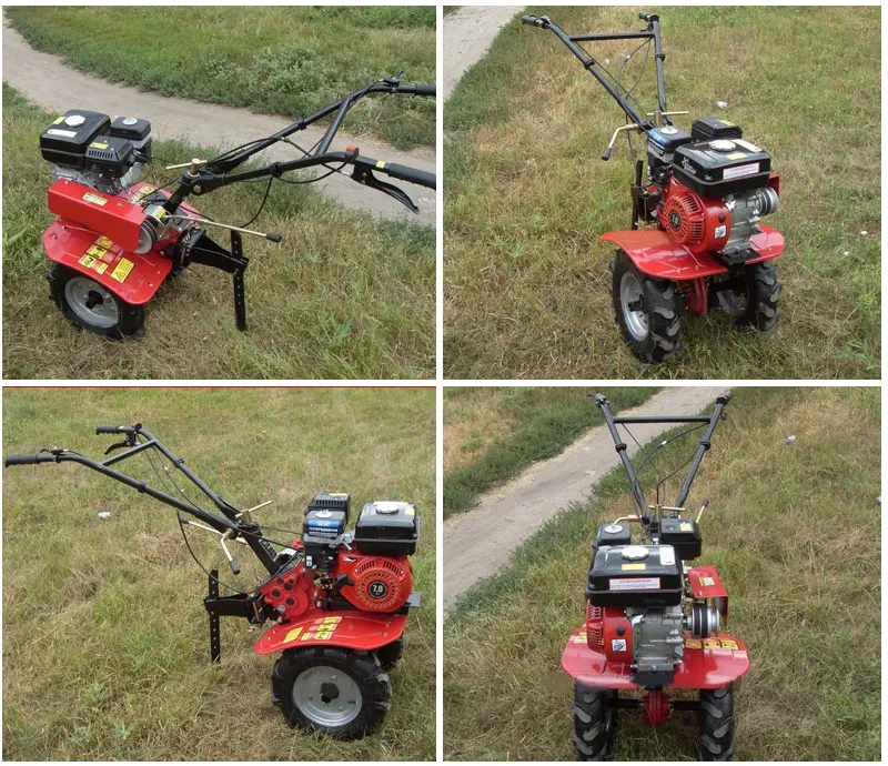 Farm Garden Rotary Cultivator Micro Trator Motocultivador Agricola 7hp Mini Power Tiller 12hp 10hp Petrol Engine