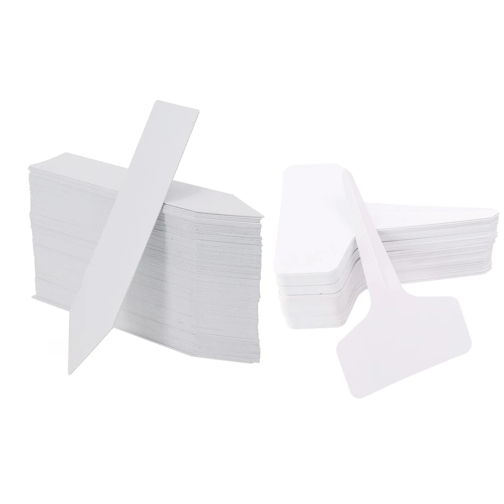 Set alat berkebun Anti Penuaan, spidol kamar anak tag tanaman Anti Penuaan 100 buah 10x2 Cm (runcing) 10x6 Cm (berbentuk t)