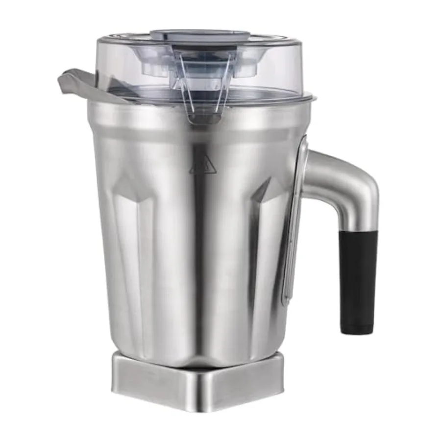 

64-Ounce Stainless Steel Blender Pitcher Compatible with Full-Size Blenders Durable BPA-Free Container in Silver for Smoothies