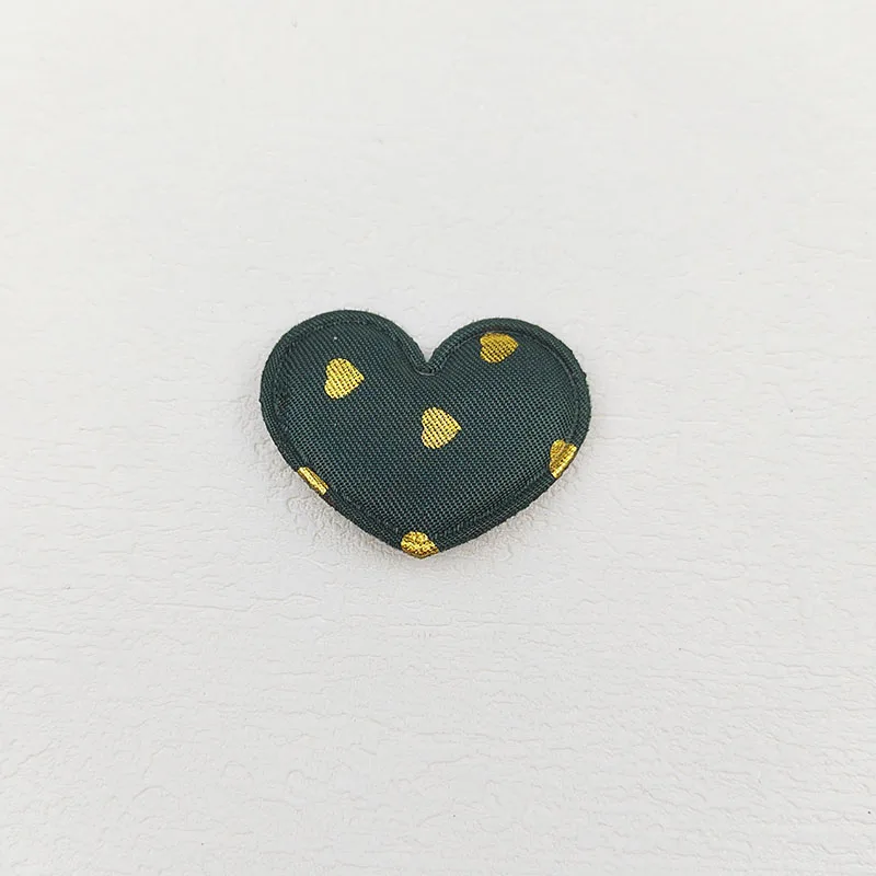 60 Stück Goldene Polka-Dot-Herz-Applikationen für Kinder-Haarbänder, Haarspangen, Schuhe, Hüte, Dekorationsaufnäher – Detail 11
