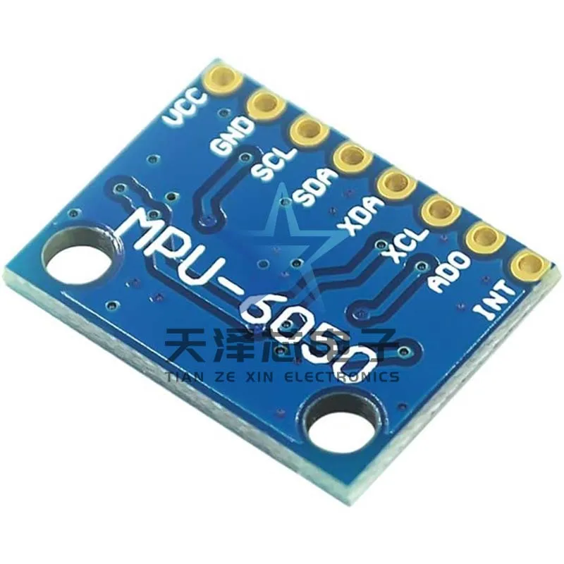 Gy-521 Mpu-6050 Modul Dreiachsiges Beschleunigungsgyroskop 6Dof-Modul mit Code-Schematischem Diagramm