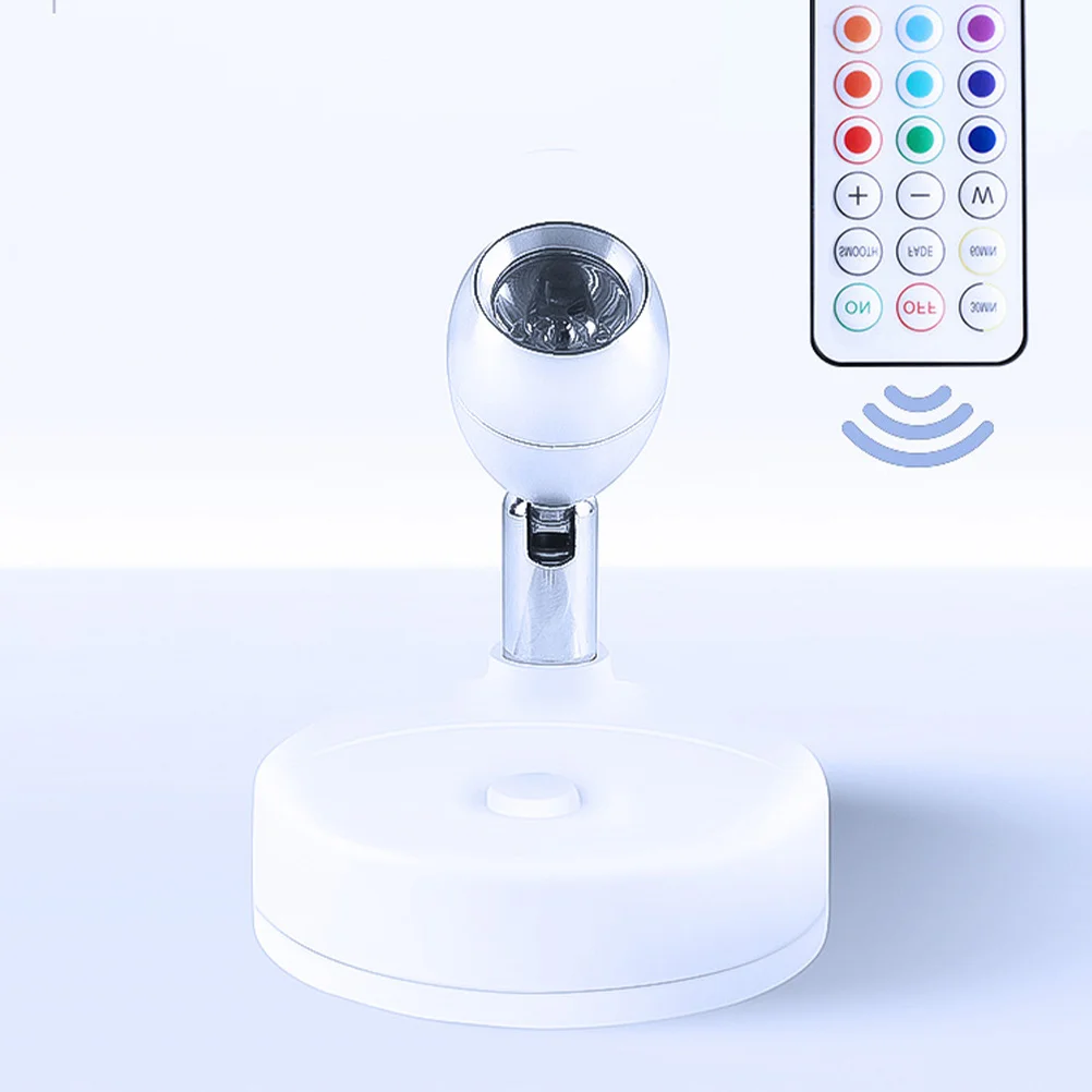 

2Pcs Wireless Rgb LED Cabinet Lights Indoor Spotlights Display Lights Remote Adjustable Brightness Color Timing