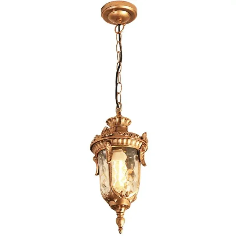 Outdoor chandeliers waterproof patio industrial lamps European kiosks corridors fixture Grape rack pendant light villa bra