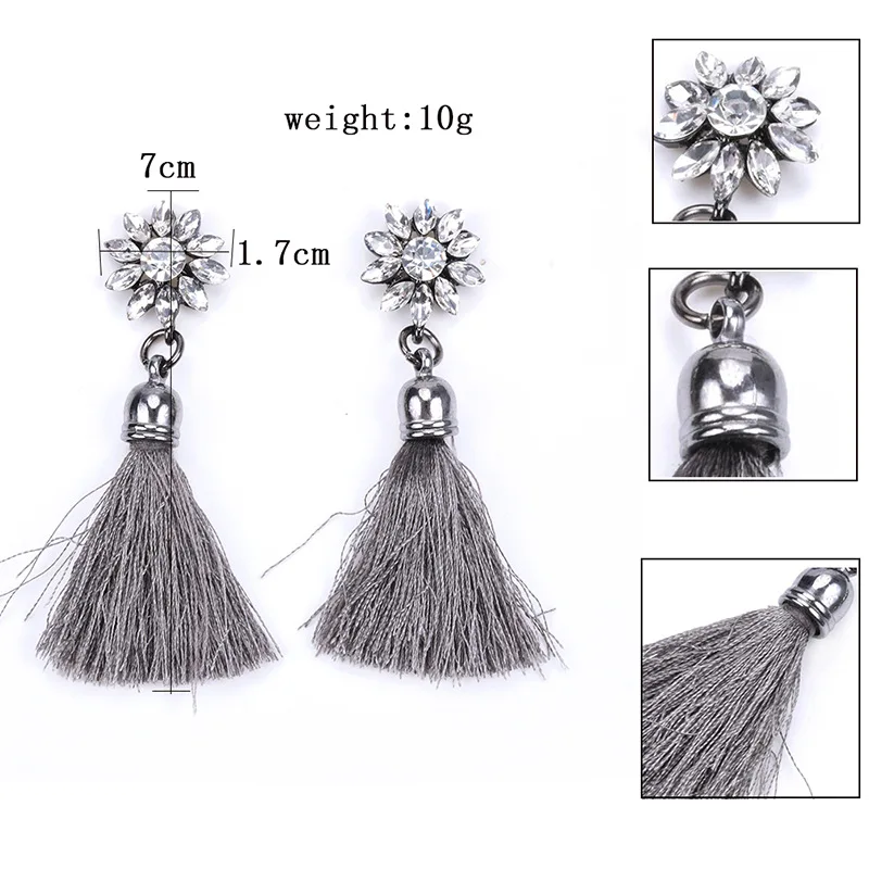 Fashion long fringed earrings, cross-border, accessories, new products, one piece by the manufacturer