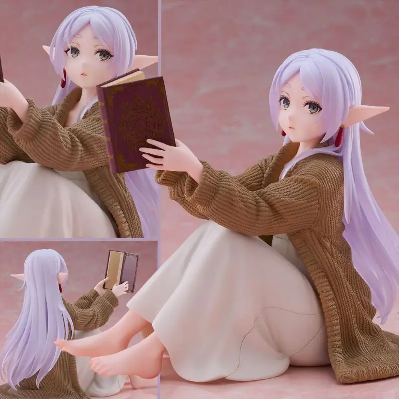 

Bestseller Playful Reading Elf Girl Anime Figure Book Companion Desktop Chassis Ornament Domestic Collectible Model Gift For Fan