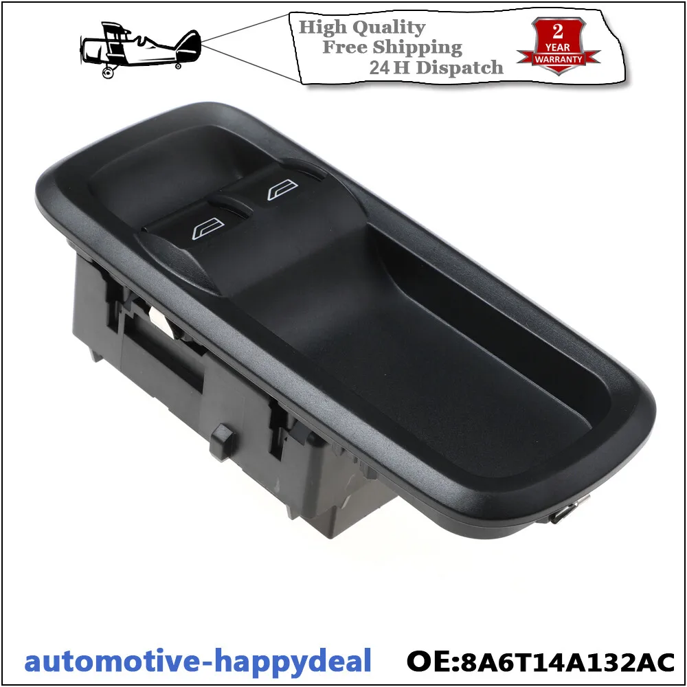 Electric Window Control Switch Front Power Button for Ford Fiesta MK7 2009-2012