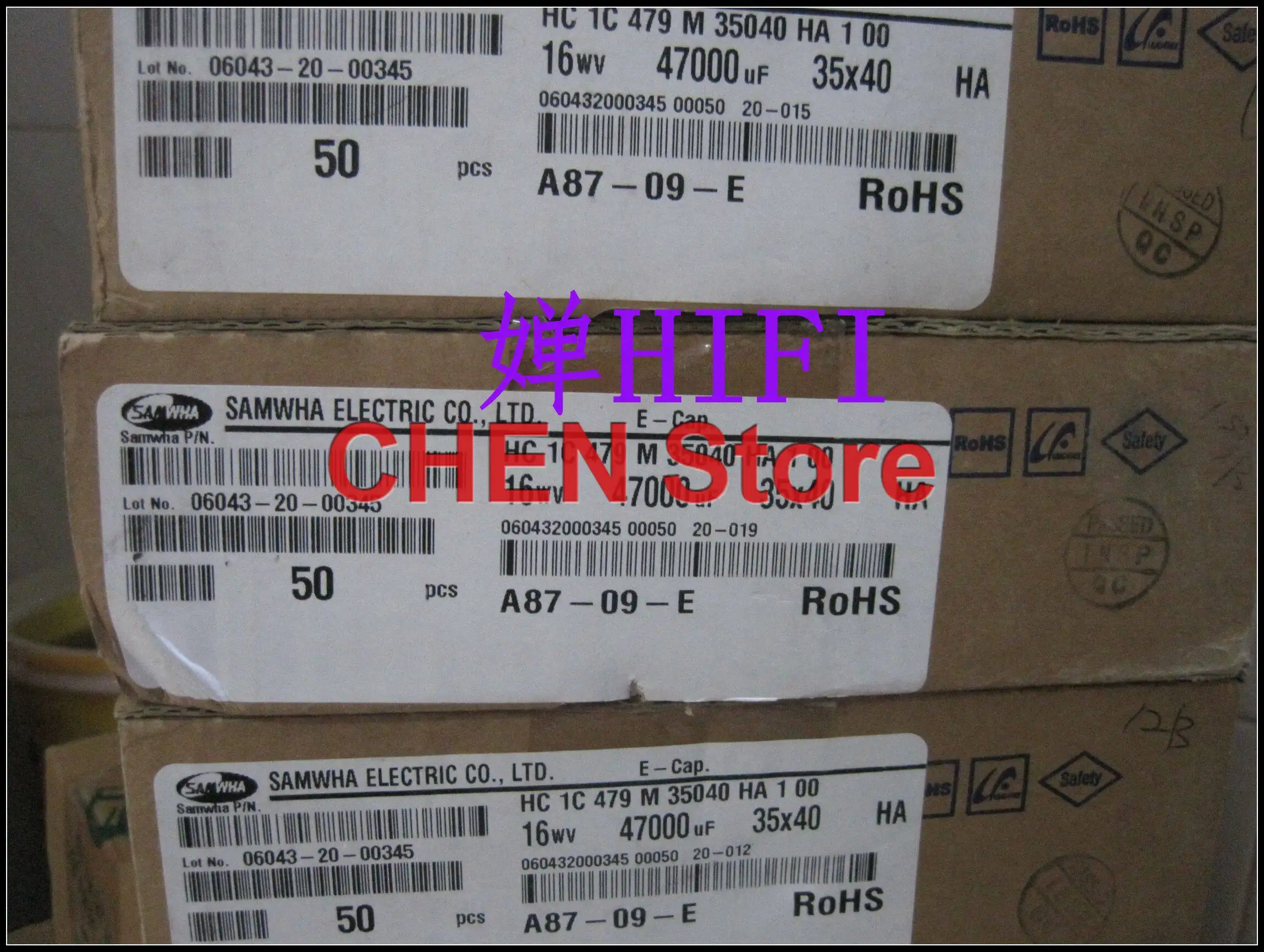 4PCS/lot original SAMWHA HC 16V47000UF 35X40MM 105C 47000UF 16V electrolytic capacitor free shipping