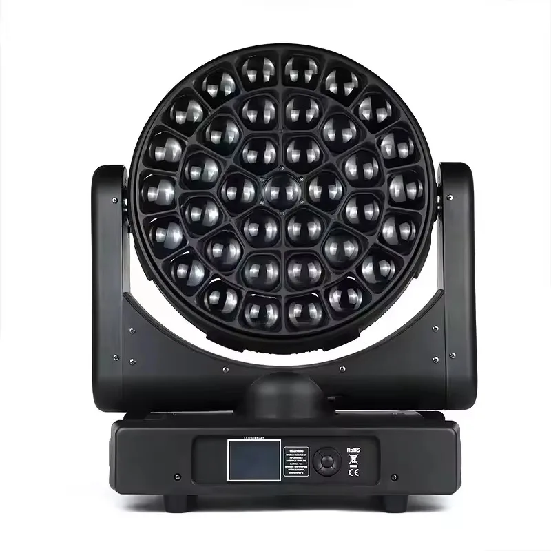 37x15W full-color LED strobe light strip RGBW focus shaking head background light, suitable for wedding stage events DJ club