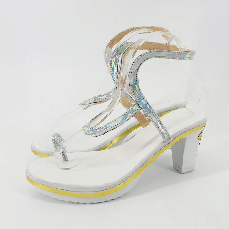 Game Wuthering Waves Cartethyia Fleurdelys Cosplay Schoenen Vrouwen Sandaal Hakken Voor Halloween Party Carnaval Schoenen Aangepast