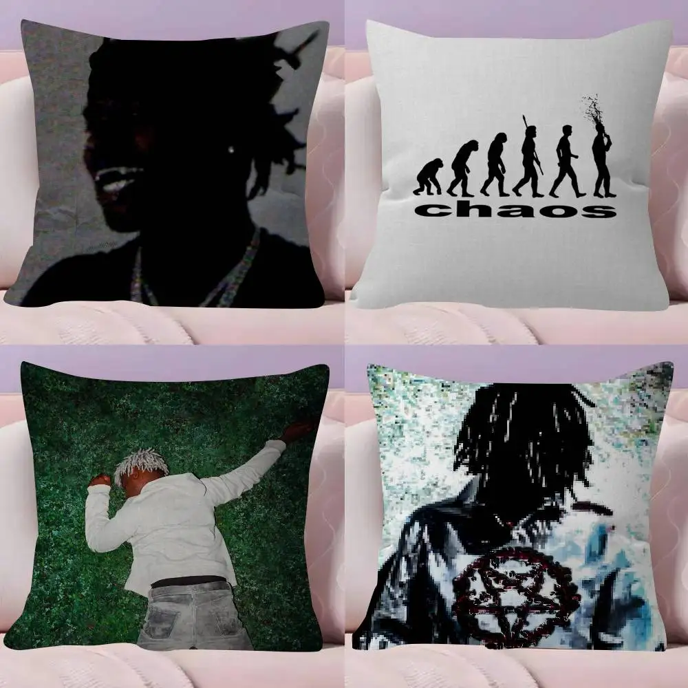 Rapper Ken Carson More Chaos   Cushion Cover Pillow Cover Decor Pillowcase Printed Cushion Case for Couch