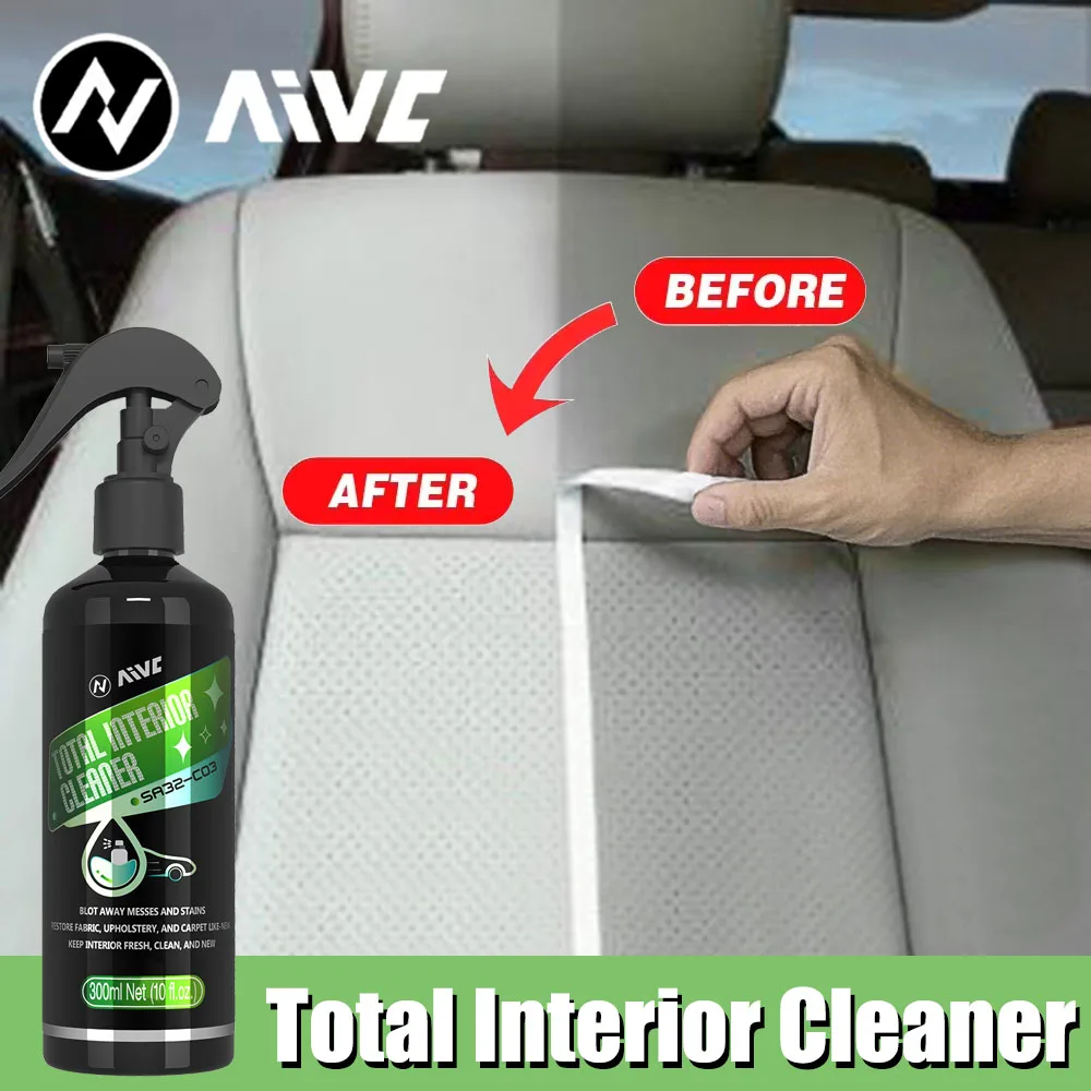 Car Interior Cleaner Agent Ceiling Cleaner Auto Upholstery Seat Waterless Wash Free Multipurpose Auto Dash Cleaning Tool AIVC-C