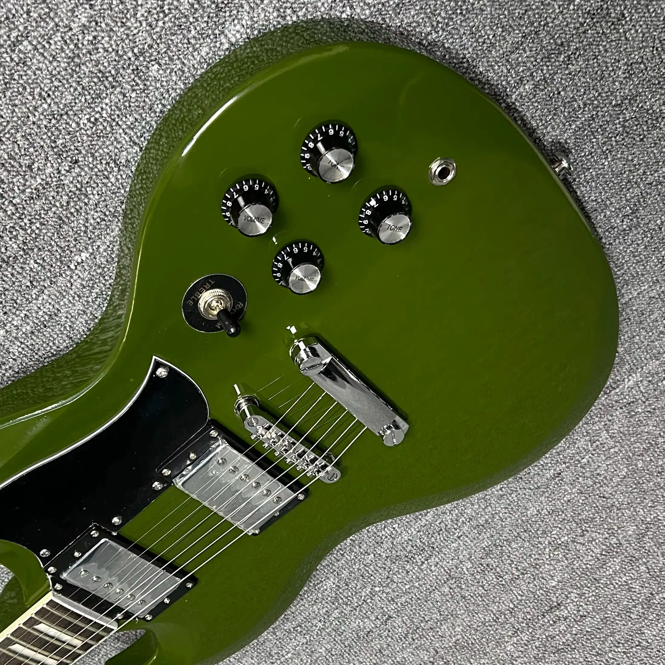 GSG Retro Green Electric Guitars Rosewood Fingerboard Mahogany Body