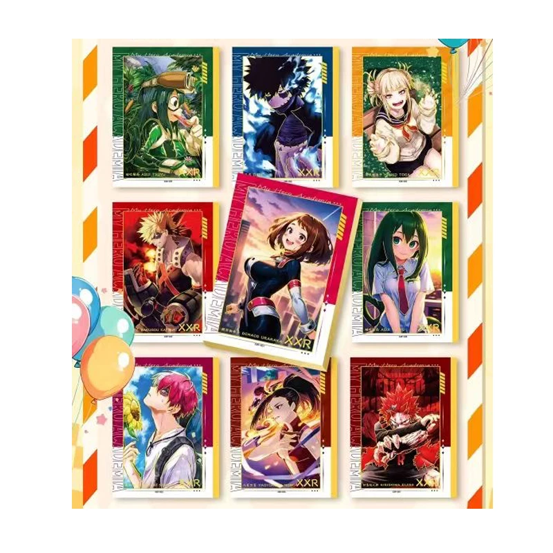 Wholesale My Hero Academia Collection Card Booster Box Cardjoy Multi-layer Process Passionate Fighting Rare Anime Trading Cards