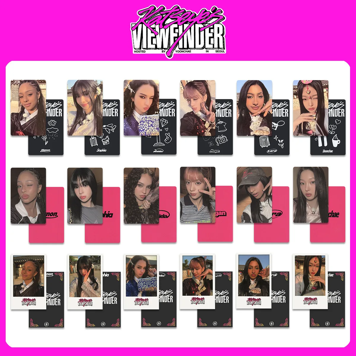 KPOP Korean Girl Group KATSEYE Cat Eye Surrounding View Finder IN SEOUL Small Card WVS Special Card View Finder Small Card