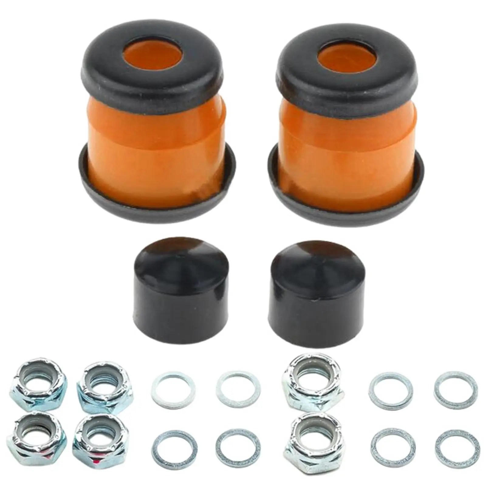 2-6pack Skateboard Truck Bushings Kit Skateboard Cup Shock Absorb orange