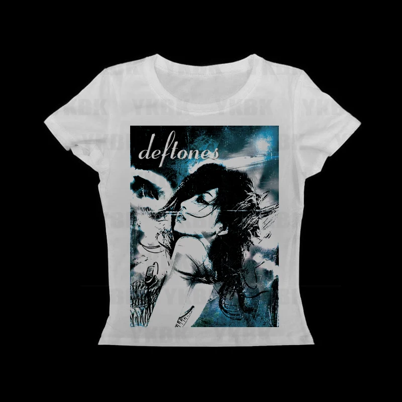 Y2K Esthetische Zomer Streetwear Gothic Harajuku Grafische Print T-shirt Vrouwen Vintage Crop Top Hot Girl O-hals 90s Casual Anime