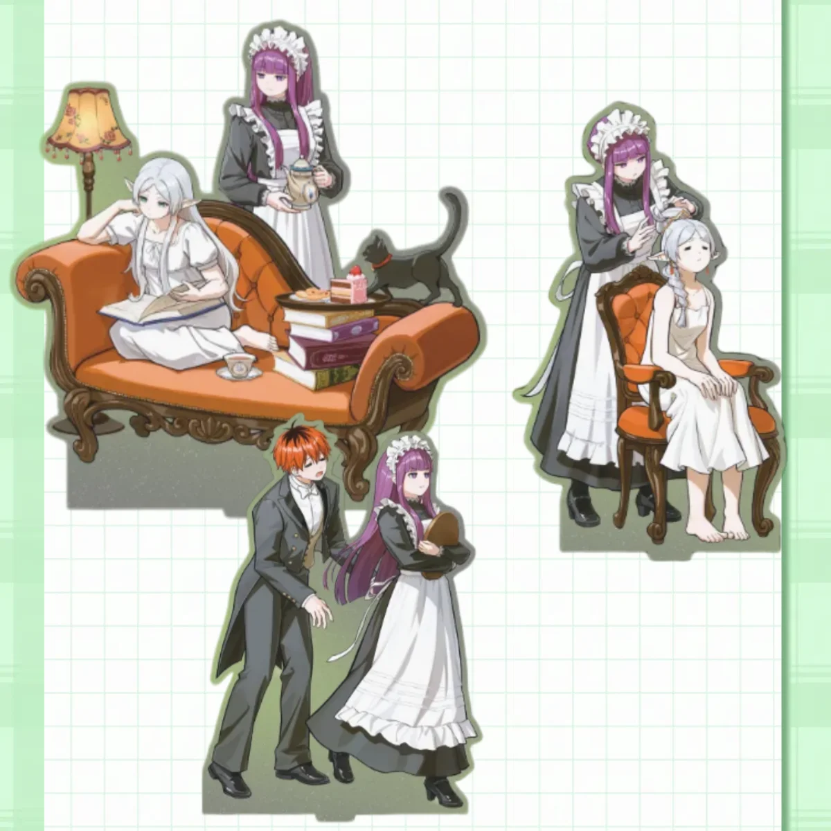 15Cm Acrylic Standee for Frieren: Beyond Journey's End Fern Frieren Stark Anime Character Peripheral Collection Ornaments Gift