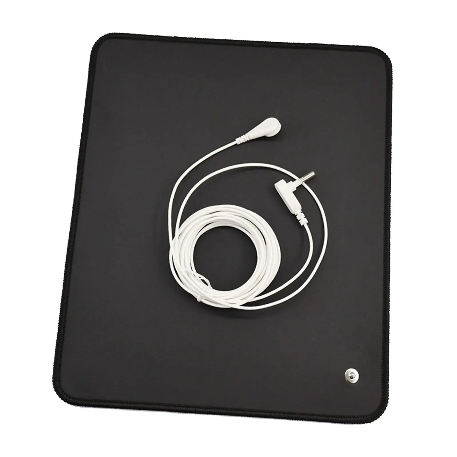 Conductive Grounding Mat Grounding Sheet Easy to Carry & Store Earthing Mouse Mat Earth Mat for Bed Office Static Dissipative