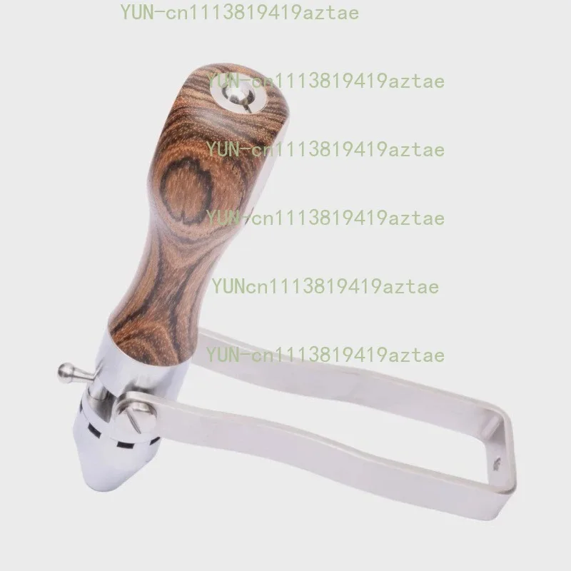 Multifunctional Retro Ratchet Screwdriver, Semi‑Automatic Forward Reverse Lever with Wooden Handle
