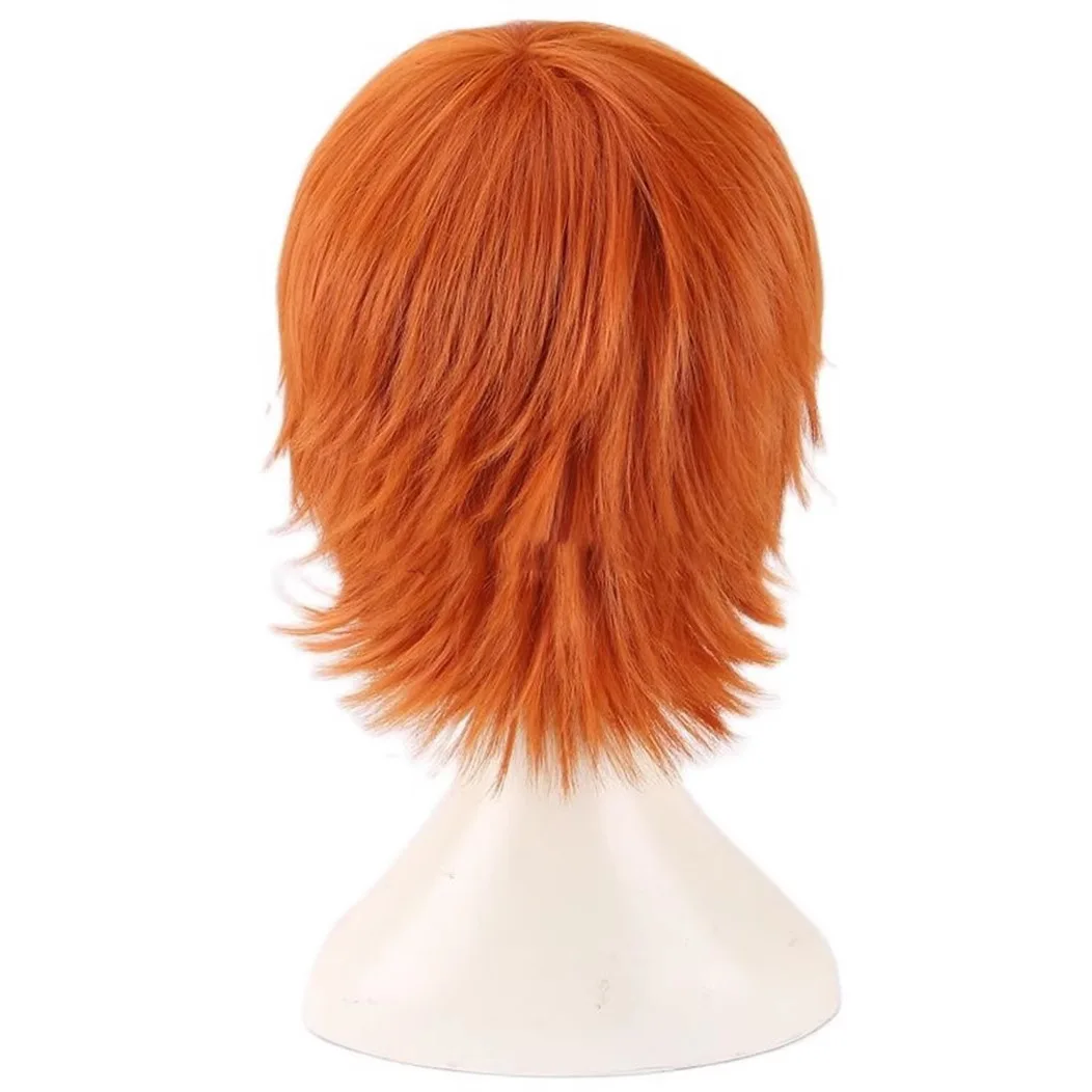애니메이션 어린이 놀이 역할 모자 처키 캐릭터 오렌지 머리 가발