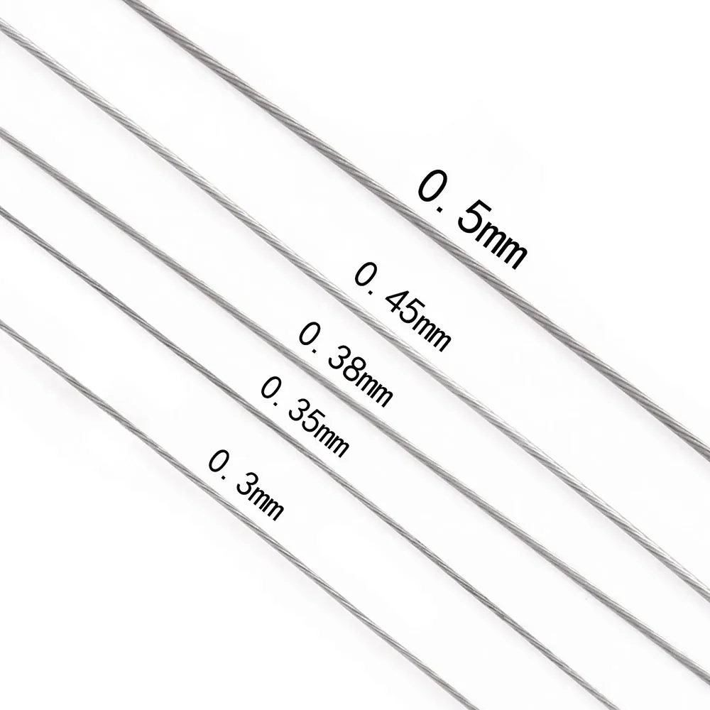 7 Strands Stainless Steel Bead Stringing Wire Craft Wire For Jewelry Making 328 ft/100m