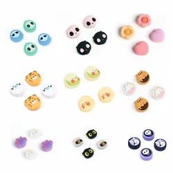 New Cute Animals Silicone Soft Thumb Stick Grip Cap Protective Cover For Switch Oled NS Lite Joy-con Controller Thumbstick Case