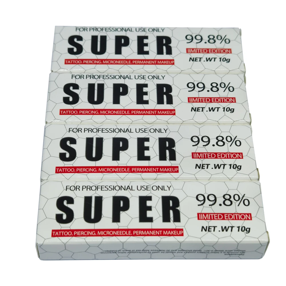 Newest 99.8% Super Tattoo Cream Before Permanent Makeup Microblading Piercing Body Beauty Eyebrow Lips Liner 10g