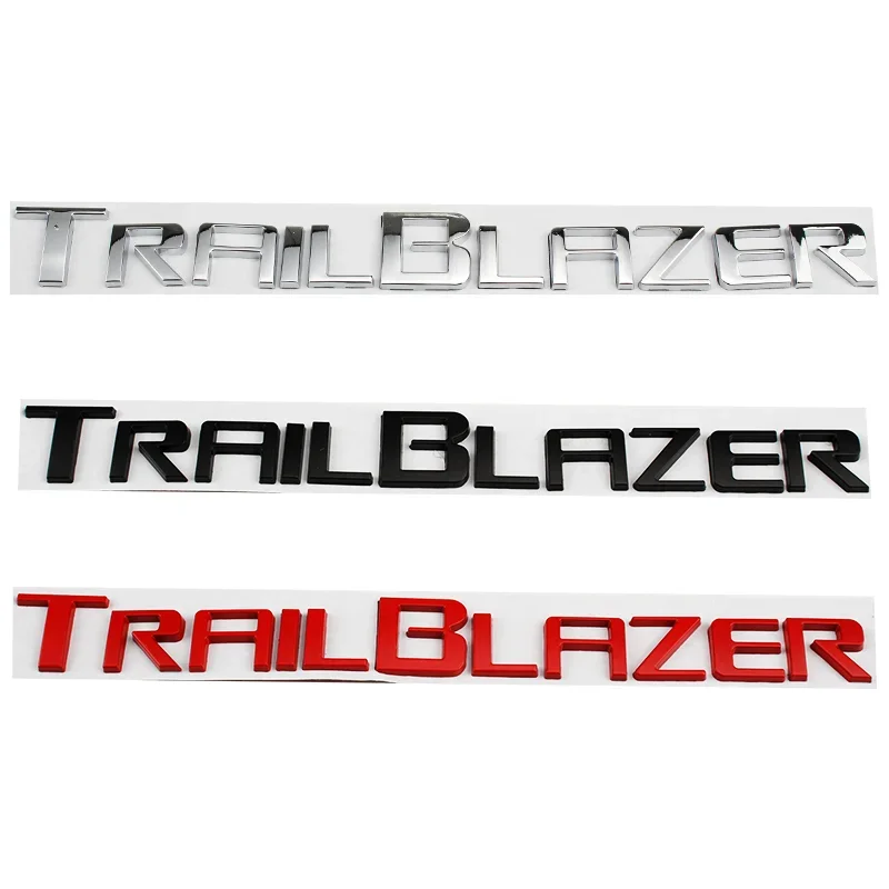 OK  Car 3D Metal Letters Logo Decals Sticker For Chevrolet Trail Blazer Car Rear Alphabet Emblem Badge Styling Stickers car stic