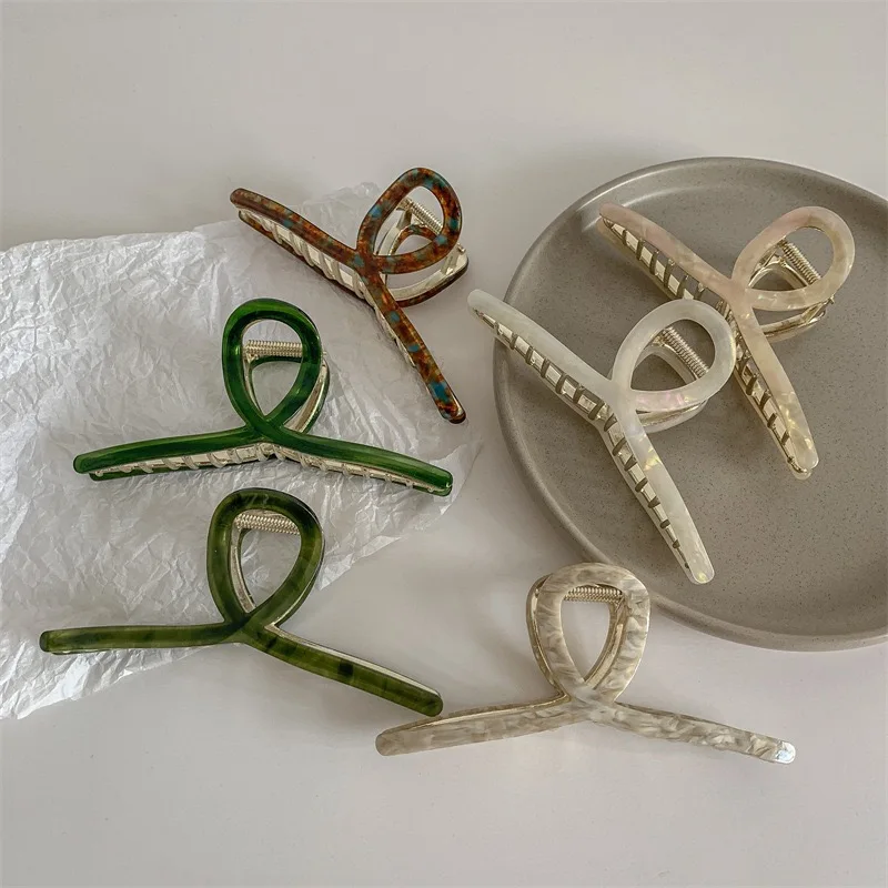 

versized Hair Claw Clips - Elegant & Cute Large Hair Clips for Women, Non-Slip French Barrette hair accessories for women