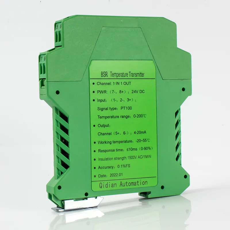 Transmissor de temperatura 0-10v 0-5v-50-500c 4-20ma rtd pt100 conversor de temperatura 50c 100c 200c 300c 500c sensor de temperatura