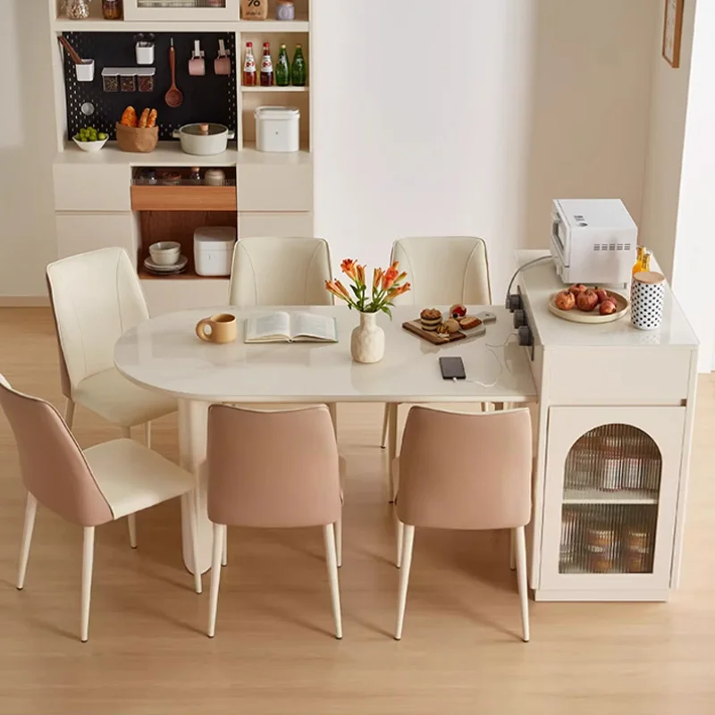 

White Extendable Dining Table Small Dressing Mobile Entryway Dining Tables Unique Multifunction Muebles De Cocina Furnitures