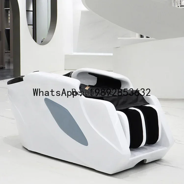 shop water circulation electric shampoo bed high-end automatic hair care treatment flush bed
