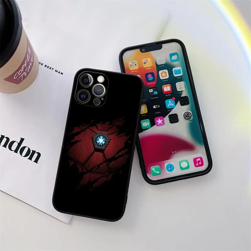 Ironman Marvel Iron-Man Phone Case for iPhone 11 15 Pro Max Case Coque 14 Plus 13 Pro 12 Mini 11 X XR 7 8 SE 2020 TPU Soft Cover