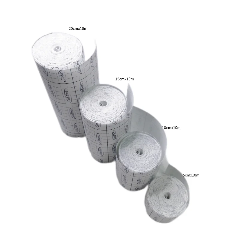 1pcs 5 10 15 20 25cm*10m Spunlaced non-woven tape roll health mesh self-made plaster microporous tape self-adhesive application