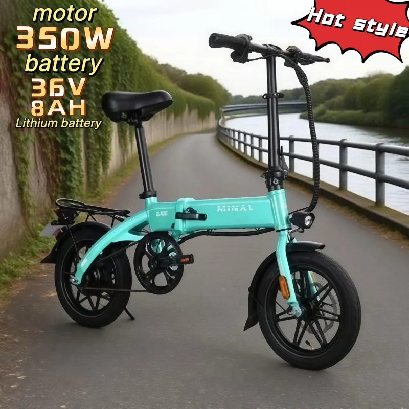 

14-inch e bike foldable urban travel transportation 350W high-efficiency motor 36V lithium battery