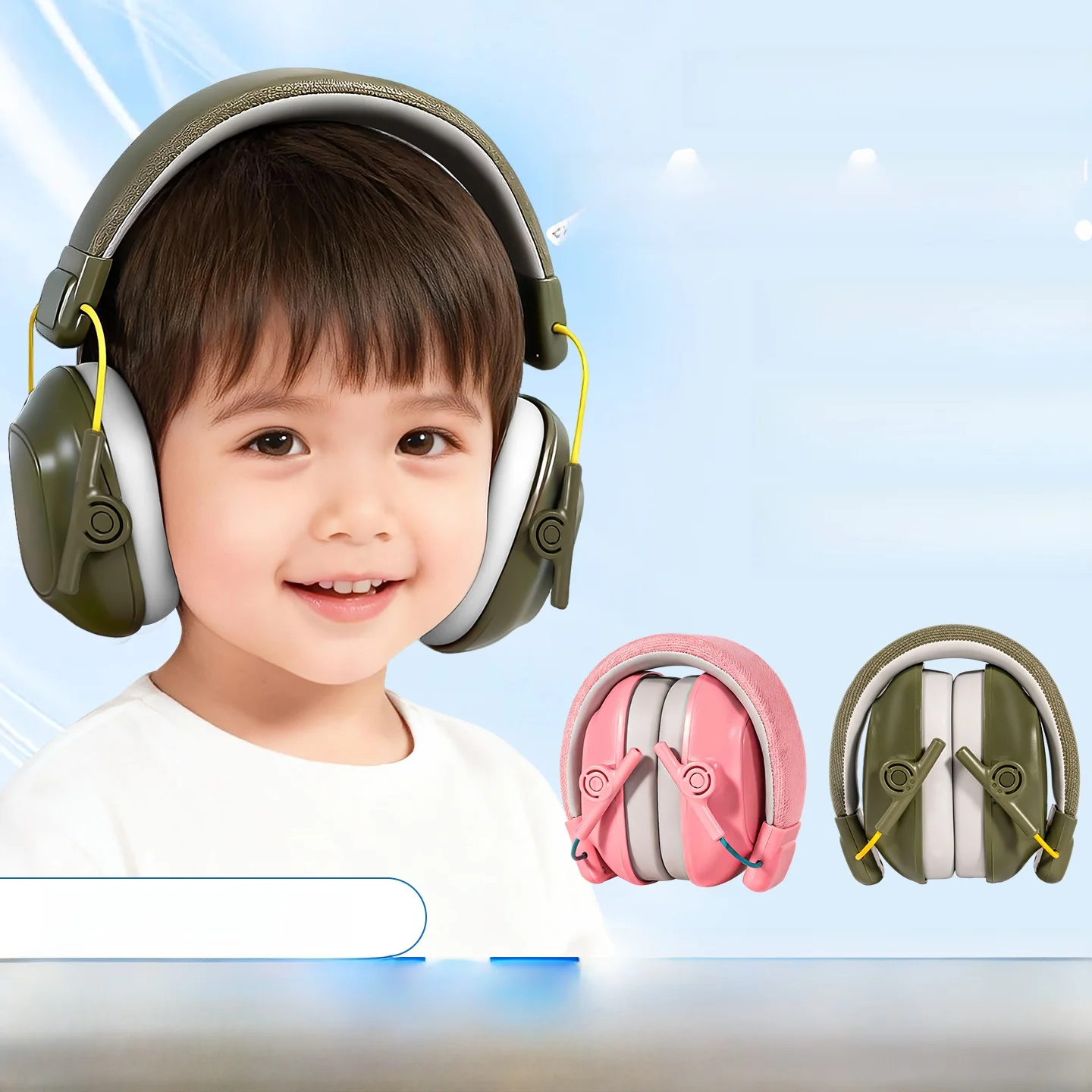 children's-noise-reduction-ear-muffs-headset-drum-learning-sleeping-airplane-noise-isolation-silent-ear-protection