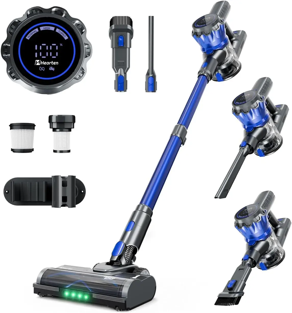 Cordless Vacuum Cleaner for Home, Stick Vacuum with 45KPA Suction Power and 60-Minute Runtime