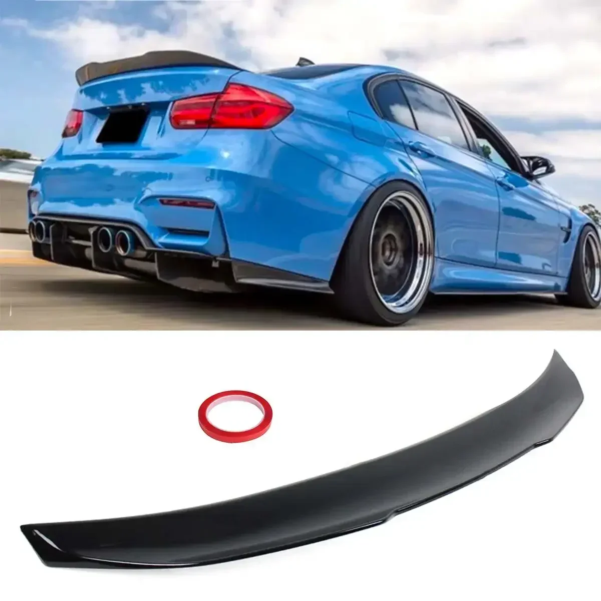 Car Rear Trunk Boot Lip Spoiler Wing per BMW serie 3 F30 F80 M3 Sedan 4 DR 2012-2018 tronco posteriore Boot Lip Wing Spoiler Body Kit