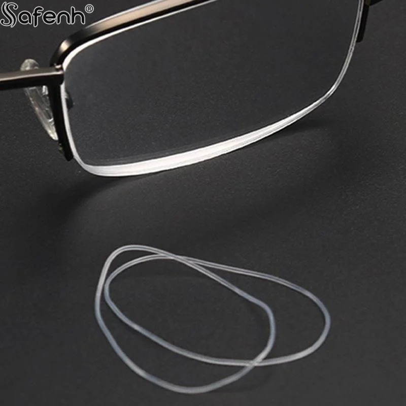 

10 шт., полурамные линзы, взрывозащищенная силиконовая катушка, резиновое кольцо, подушка, проволока, анти-давление, силикагель, воротник, аксессуар для очков